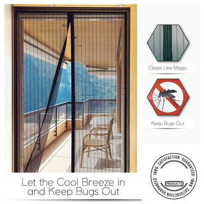 Magic Mesh Magnetic Screen Door net for Main Doors